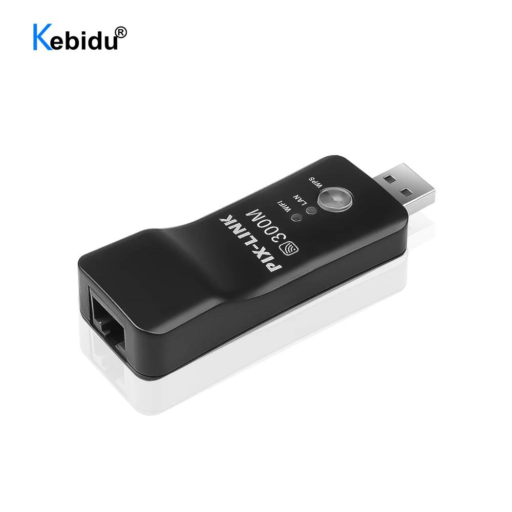 Kebidu  USB  300Mbps Wifi  Rj-45 Ʈ ̴ Ʈũ 긮  Ŭ̾Ʈ